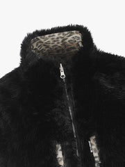Leopard Reversible Faux-Fur Coat