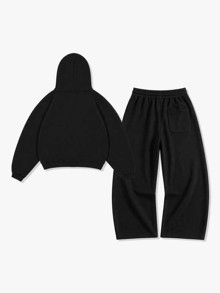 Playful All-Over Graphic Sweat Set