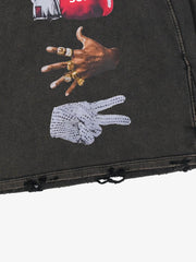 Rock-Paper-Scissors Boxing Graphic Hoodie