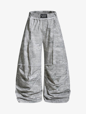Tie-Dye Drawstring Wide-Leg Pants