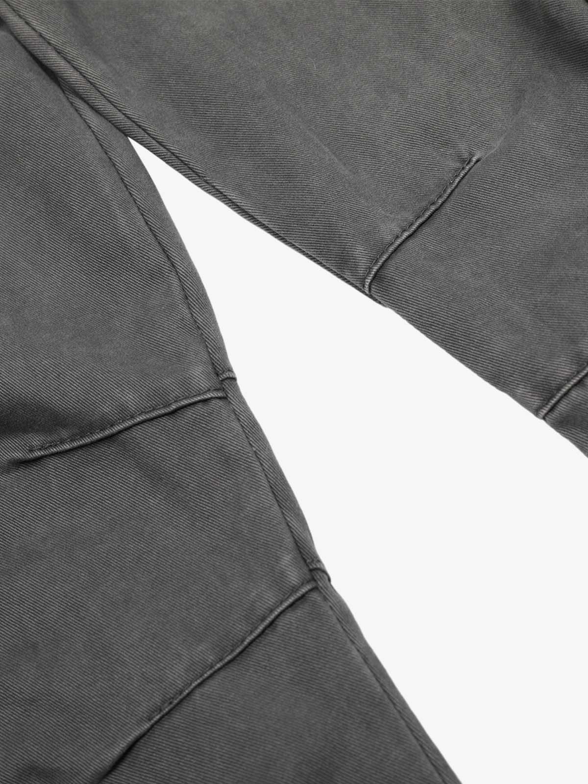 Multi-Pocket Workwear Casual Flared Wide-Leg Pants 