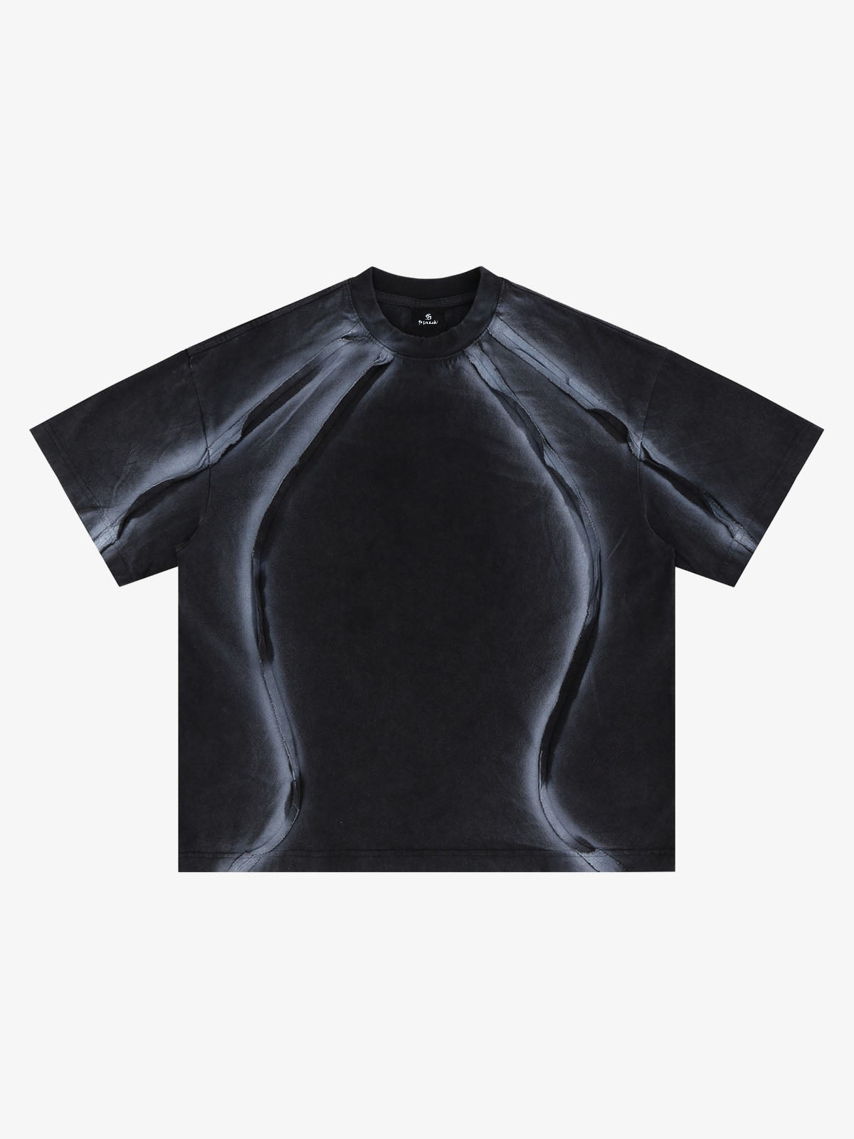 Retro Structured Panels T-Shirt 