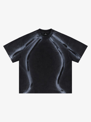 Retro Structured Panels T-Shirt 