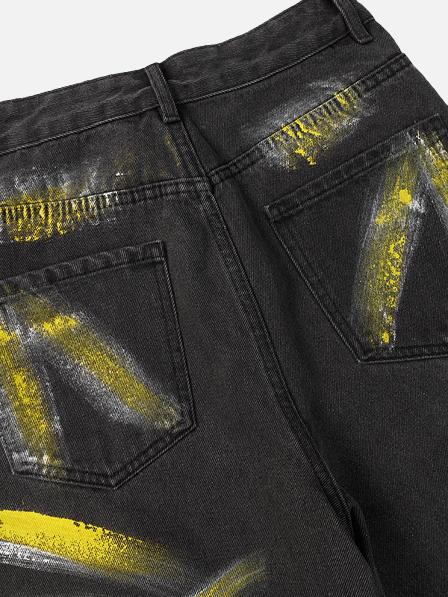 High Street Heavy Industry Graffiti Washed Jeans