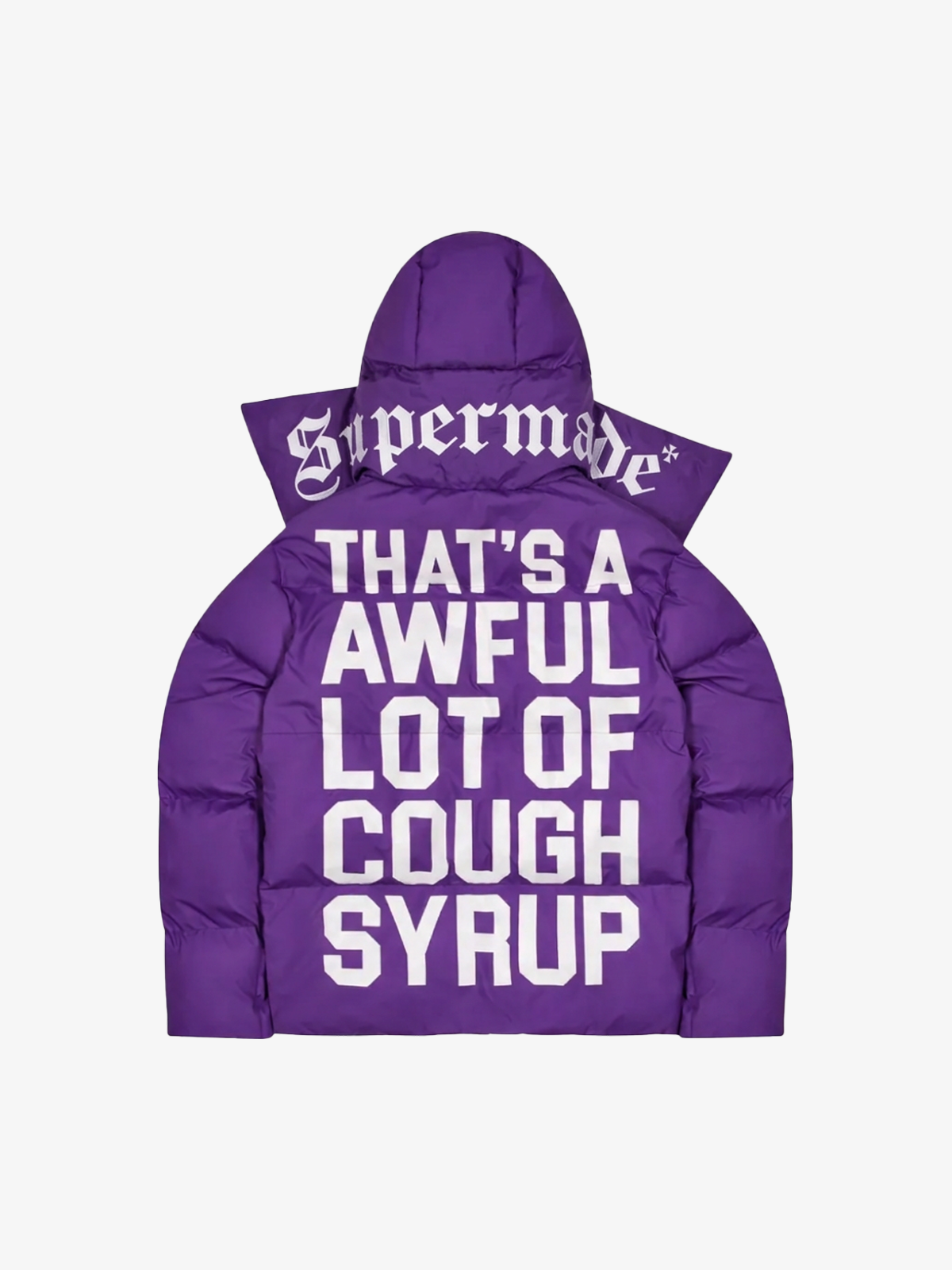 Graphic Hooded Puffer Jacket