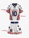 American-Style Star and Flag Stripe Prints Custom Jersey Set