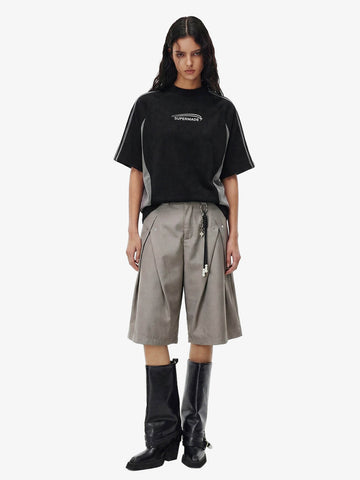 Vintage Deconstructed Pleated Shorts - 2580 