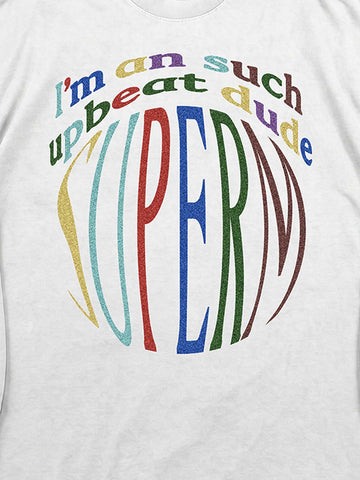Letter Graphic Long Sleeve Tee