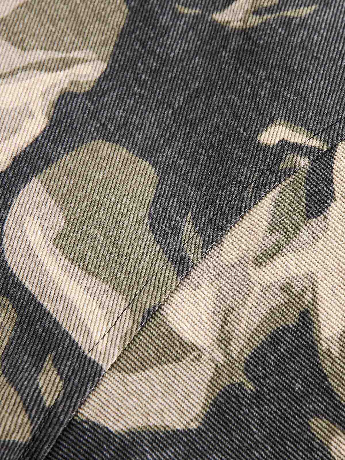 Thesupermade Camouflage Fur Hooded Jacket - 2353