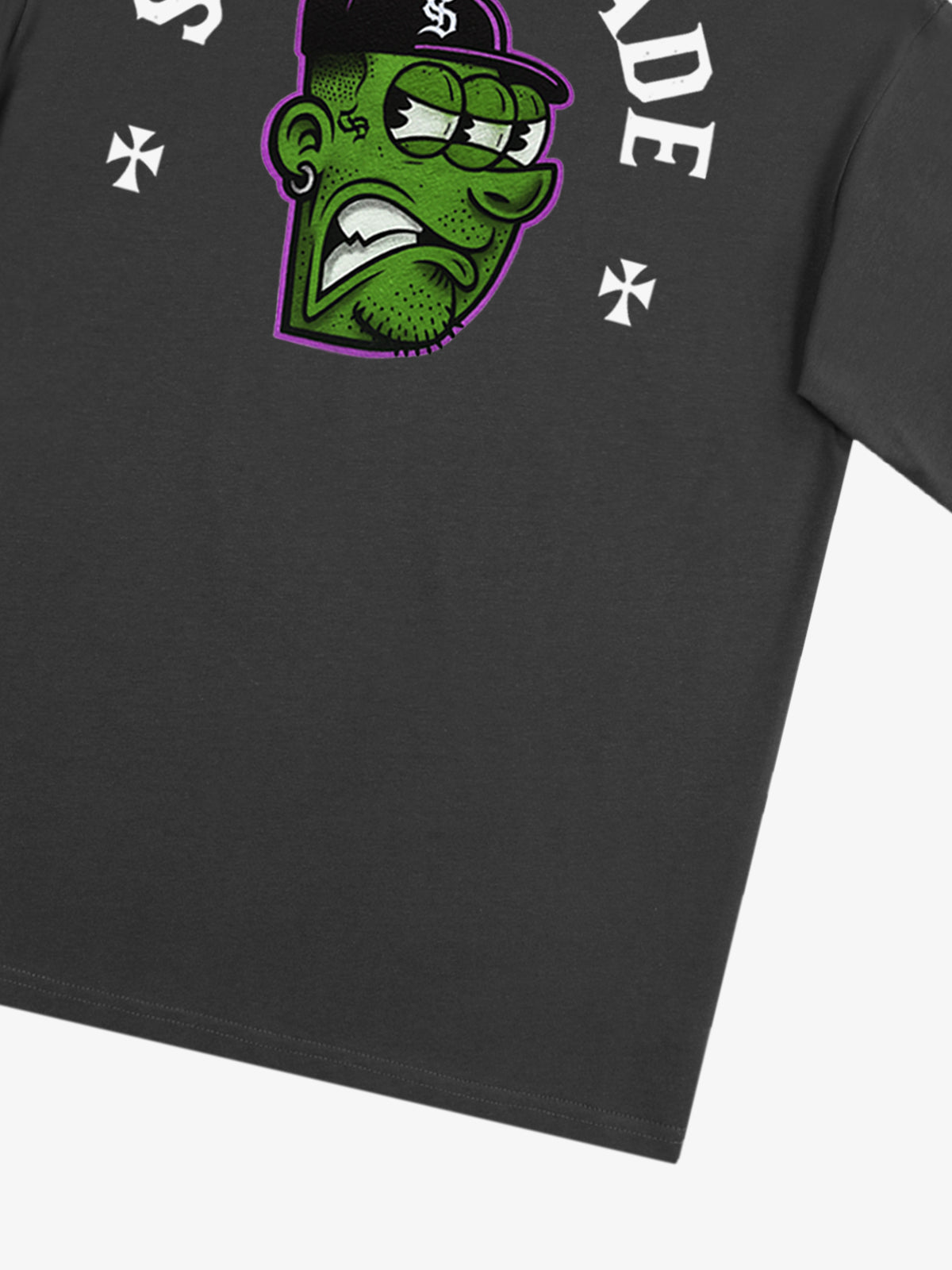 Graphic T-Shirt with Bold Monster Design for Casual Wear 