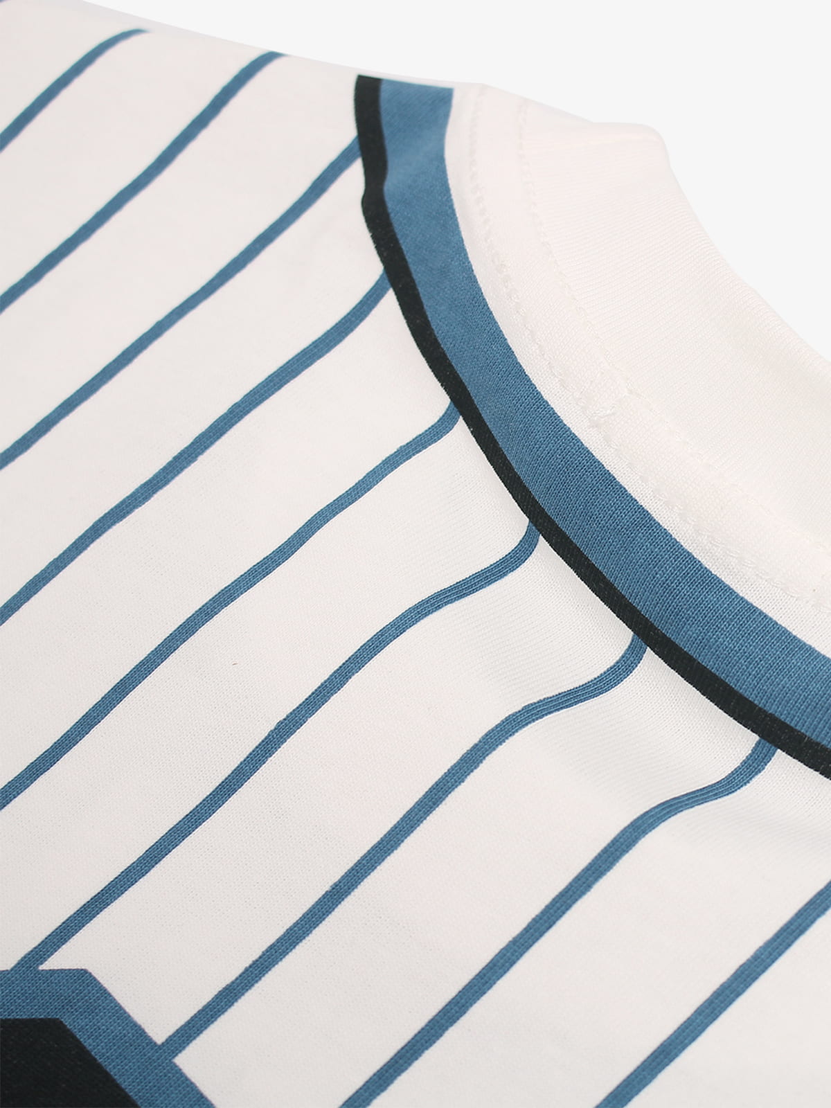 Cotton Pinstripe Baseball Jersey T-Shirt with SuperMade Logo and Number 7 Design 