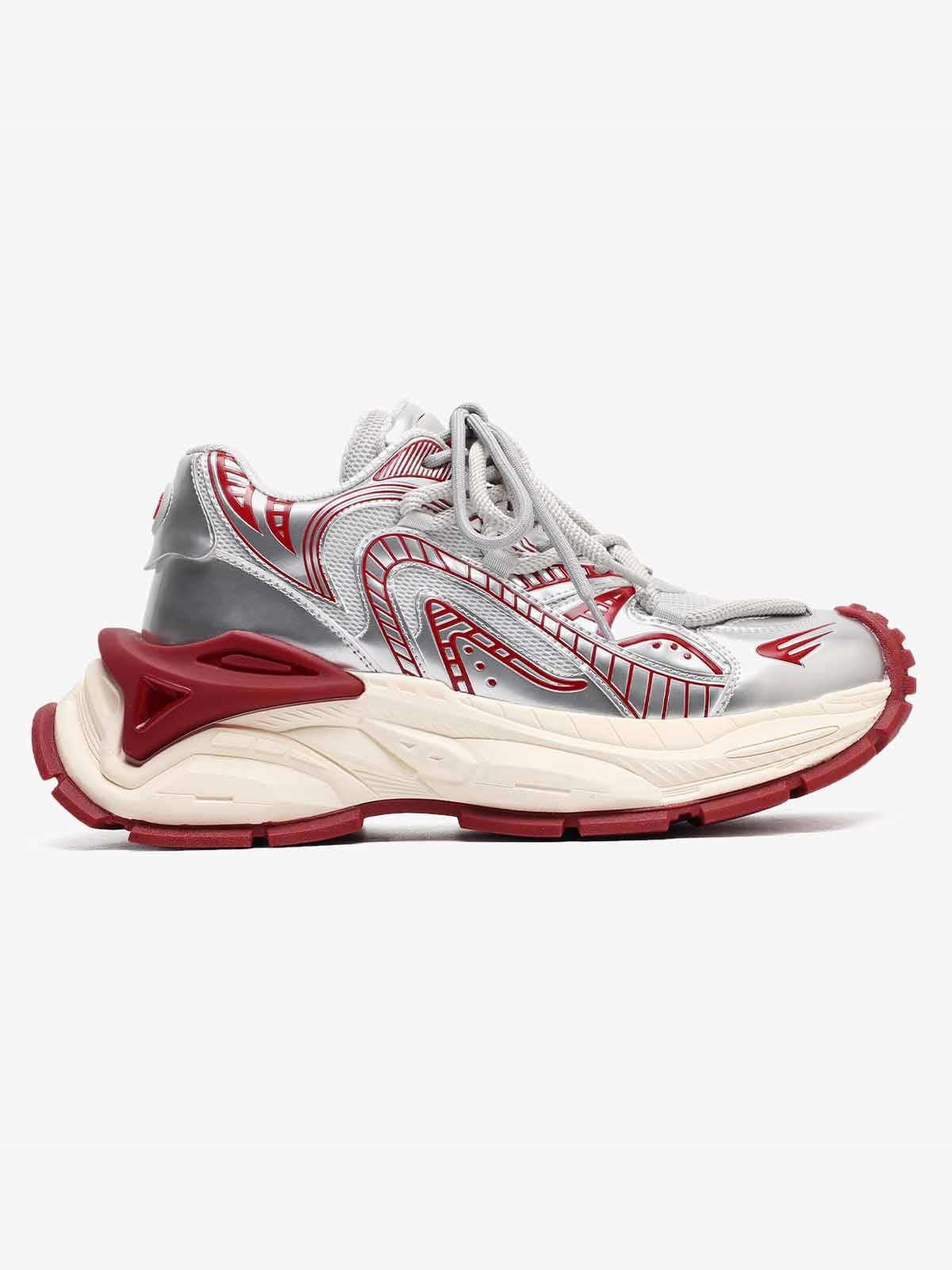 Thesupermade American Retro Invisible Height-enhancing Thick-soled Mecha Sneakers 