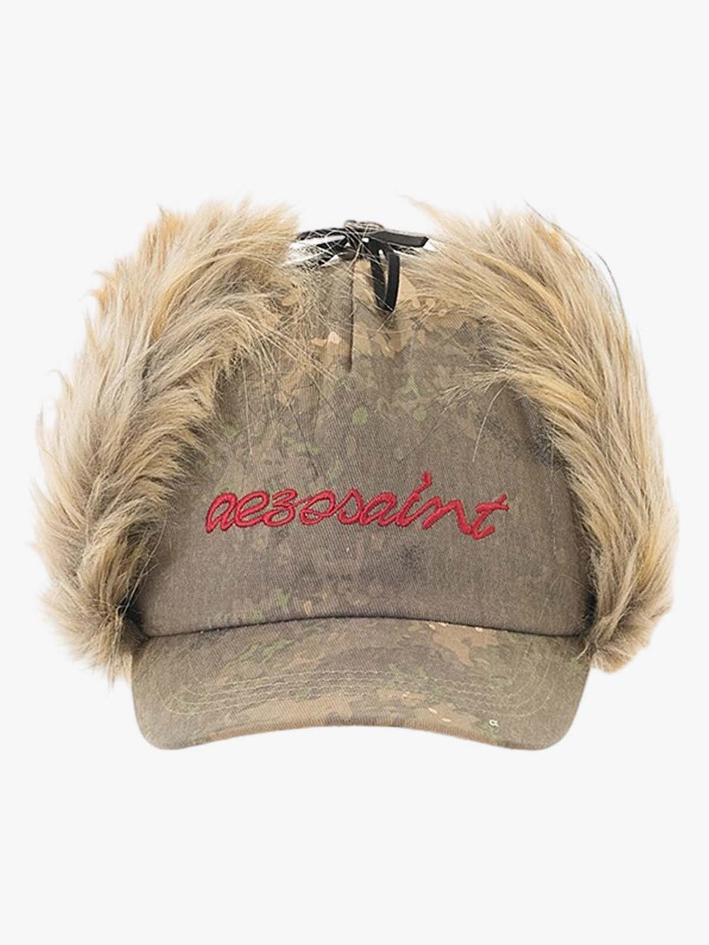 Camo Faux Fur Trim Hat