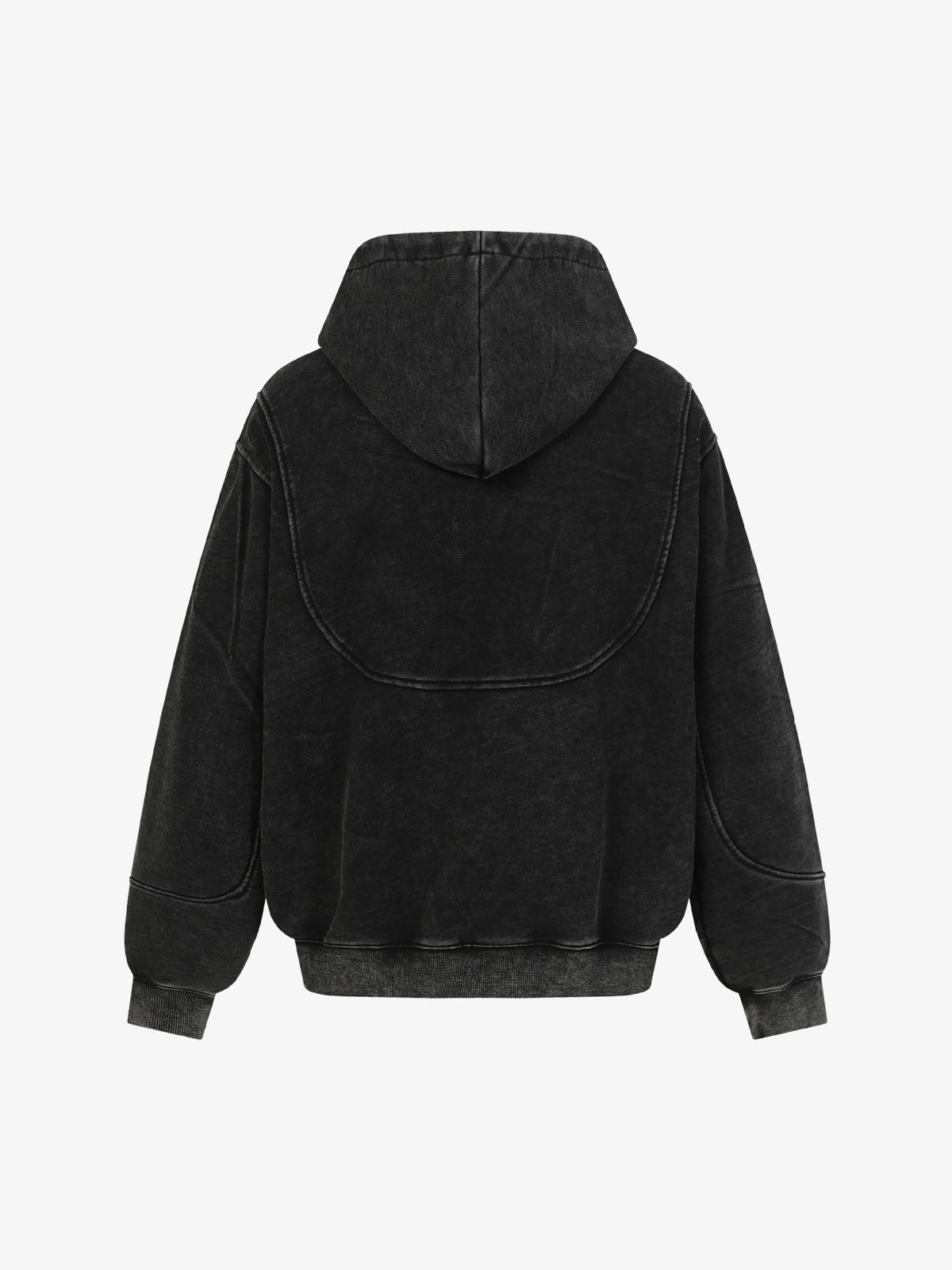 Stylish Black Hooded Jacket with Zippered Pockets and Faux Fur Lining for Ultimate Comfort 