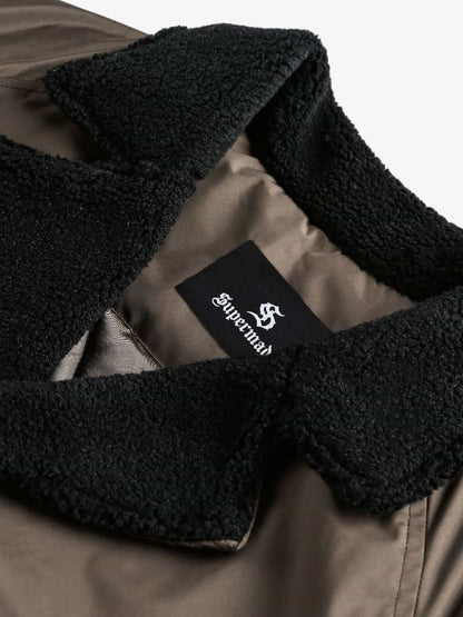 Winter Essential Bomber Jacket with Faux Fur Trimmed Hood 