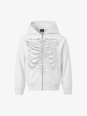 Phantom Skull Rhinestone Foil Heavyweight Hoodie