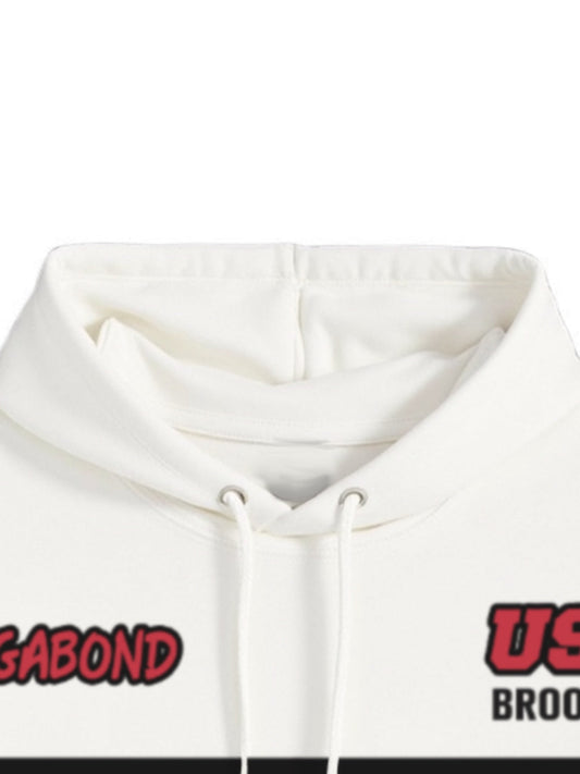 Retro Urban Street Bronx Pattern Hoodie 