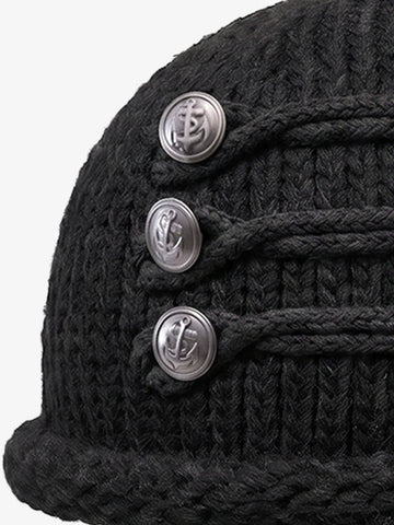 Napoleon Sash Graphic Rolled-Cuff Beanie