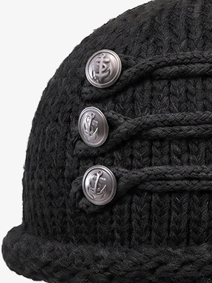 Napoleon Sash Graphic Rolled-Cuff Beanie