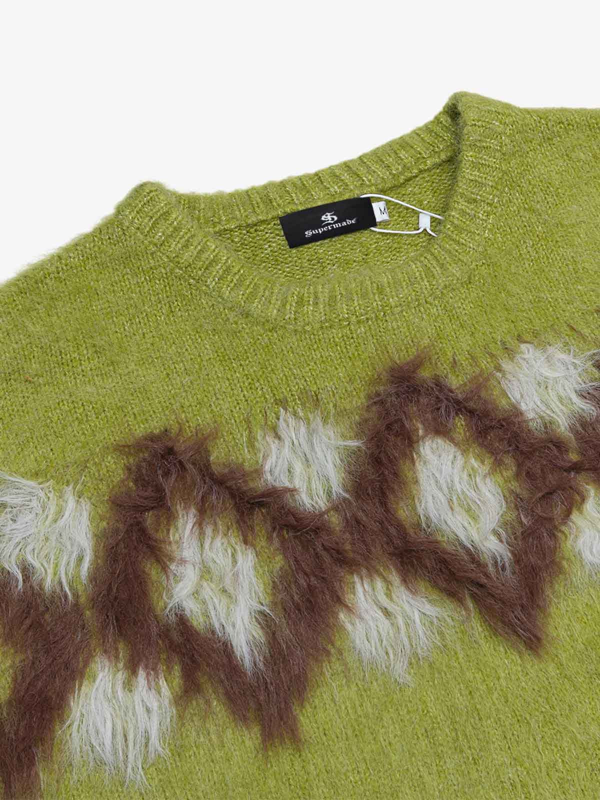 Cozy Knit Sweater with Geometric Pattern for Fall and Winter 