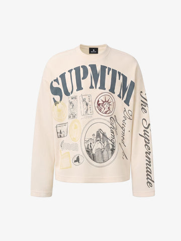 Liberty Stamp Graphic Waffle Long Sleeve Tee