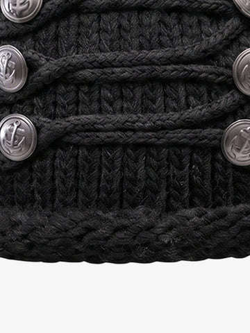 Napoleon Sash Graphic Rolled-Cuff Beanie