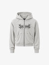 Spiked Graphic Zip Hoodie