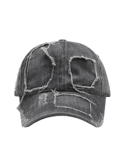 Washed Color Matching Hole  Cap 