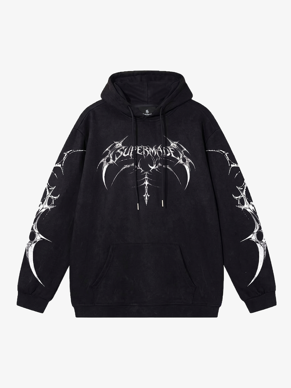 Thorn Letter Graphic Washed Hoodie
