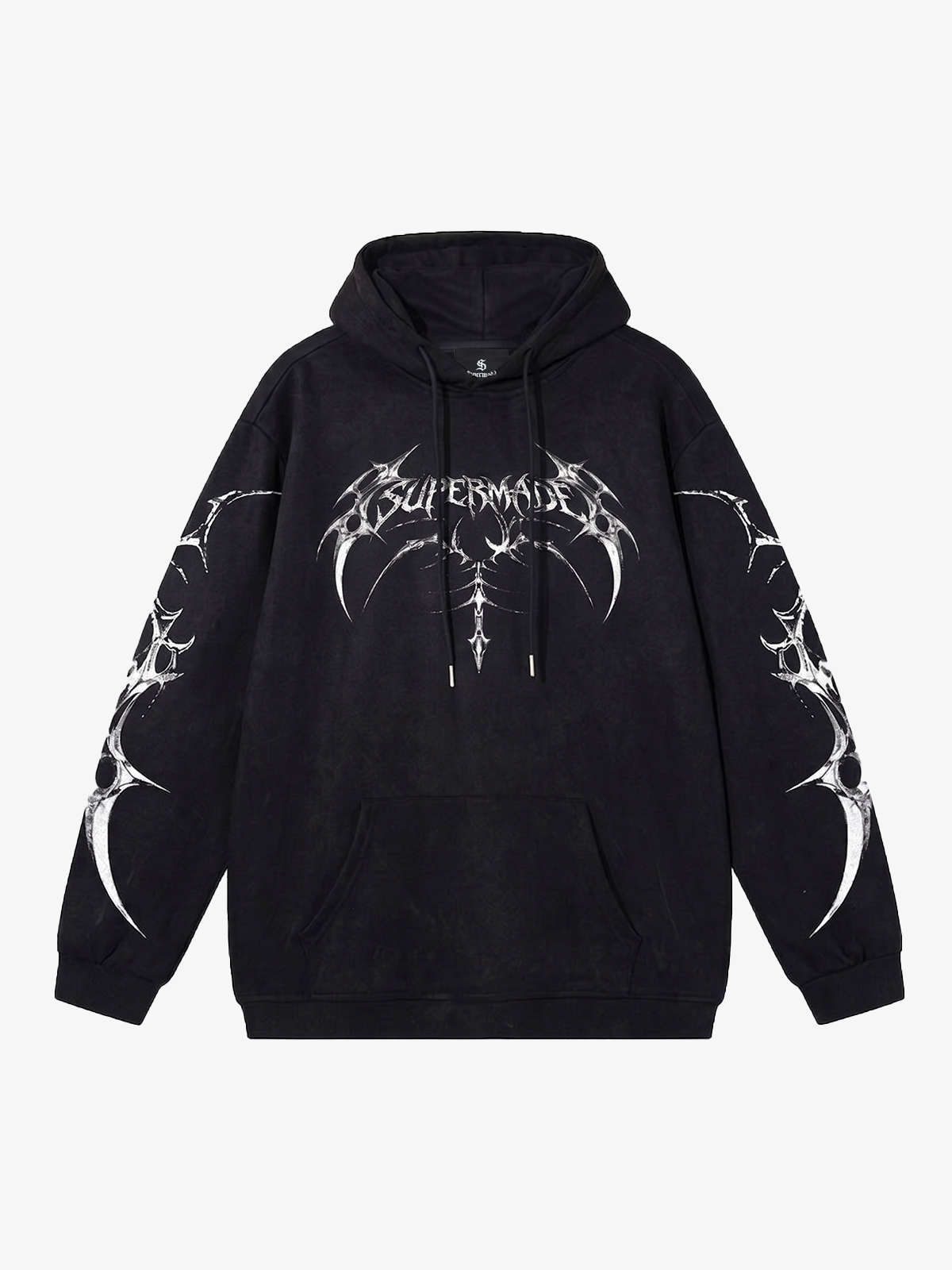Thorn Letter Graphic Washed Hoodie
