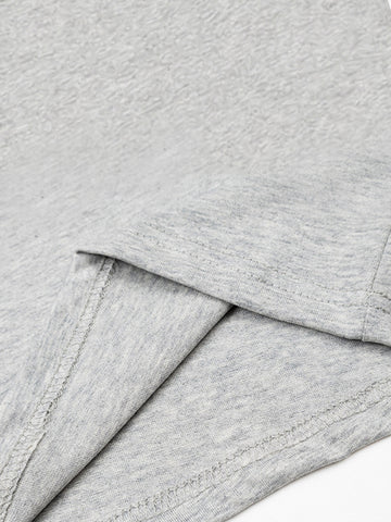 Oversized Letter Print Cotton T-Shirt