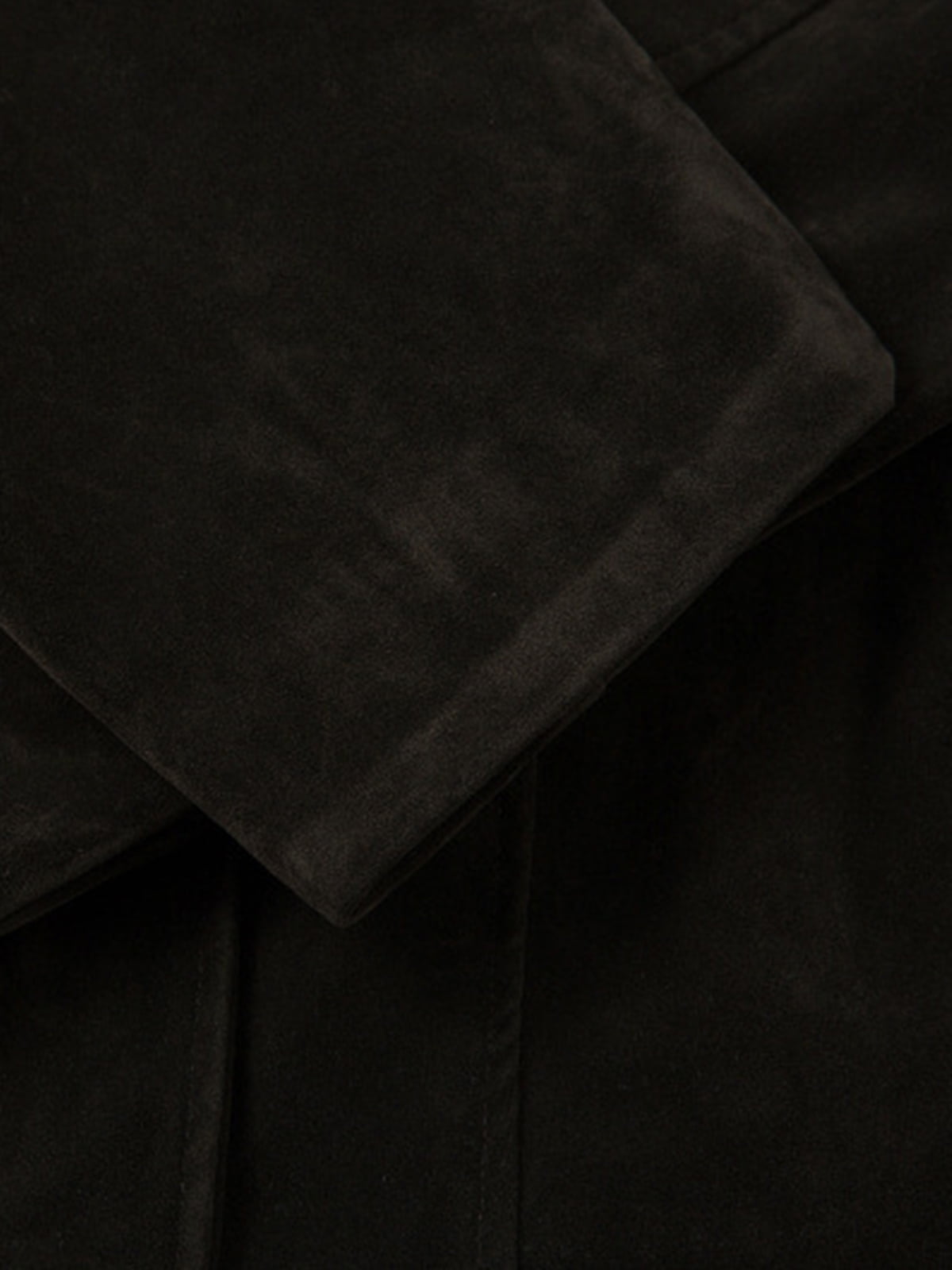 Retro Unique Metal Button Lapel Suede Bomber Jacket - 2538 