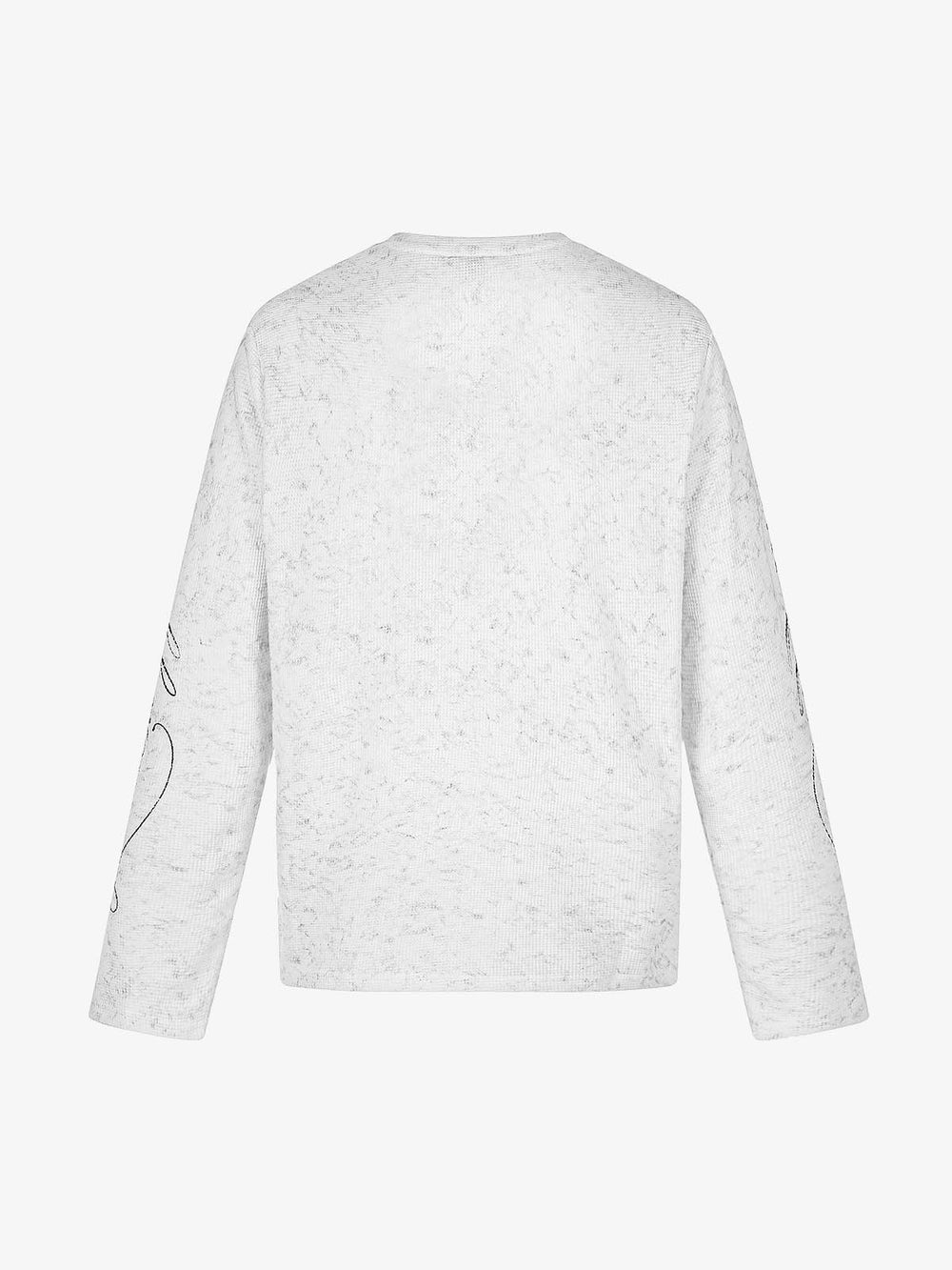 Letter Graphic Henley Long Sleeve Tee
