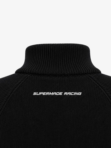 Scorpion Embroidered Padded Cropped Zip Sweater