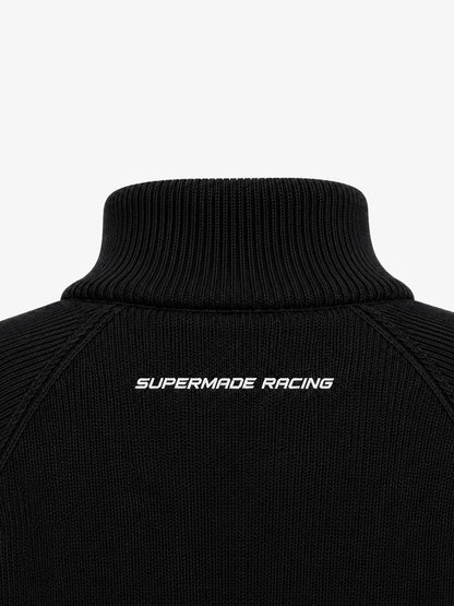 Scorpion Embroidered Padded Cropped Zip Sweater