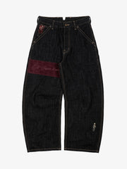 Pirate Skull Heavyweight Black Raw Denim Jeans