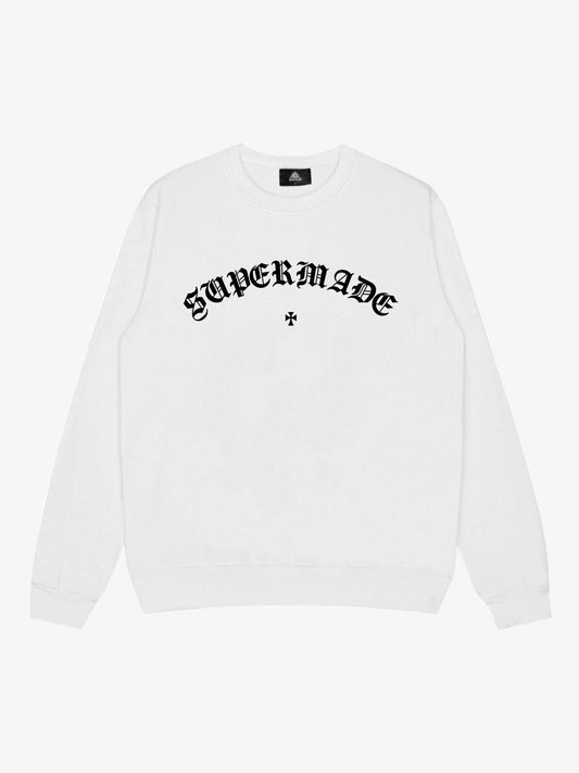 Stylish Crewneck Sweatshirt with Bold Typography Design 