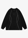 Reflektierendes, dekonstruiertes Sweatshirt