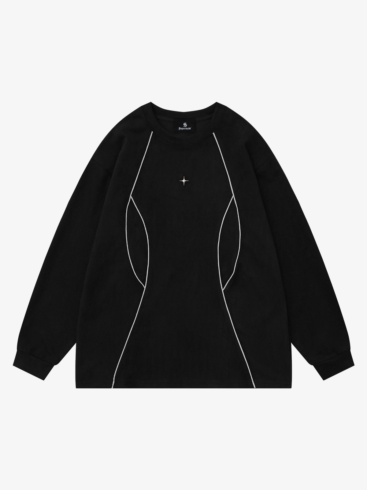Reflektierendes, dekonstruiertes Sweatshirt