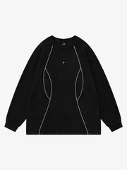 Reflektierendes, dekonstruiertes Sweatshirt