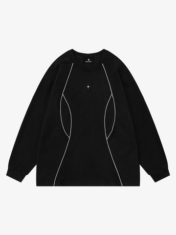 Reflective Deconstructed Sweatshirt