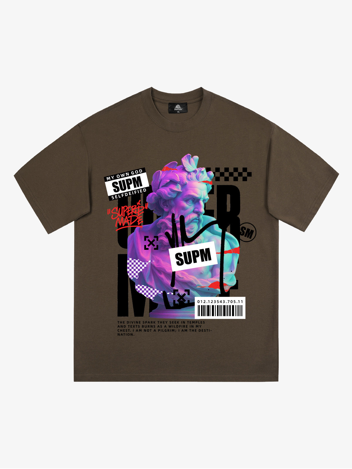 Unique Graphic T-Shirt with Bold Artistic Design for Men 