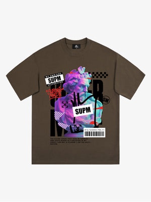 Unique Graphic T-Shirt with Bold Artistic Design for Men 