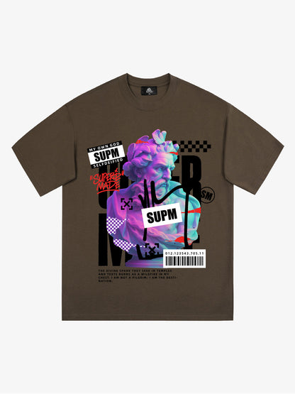 Unique Graphic T-Shirt with Bold Artistic Design for Men 