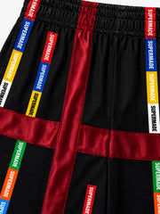 Pantalon large en maille à rubans croisés