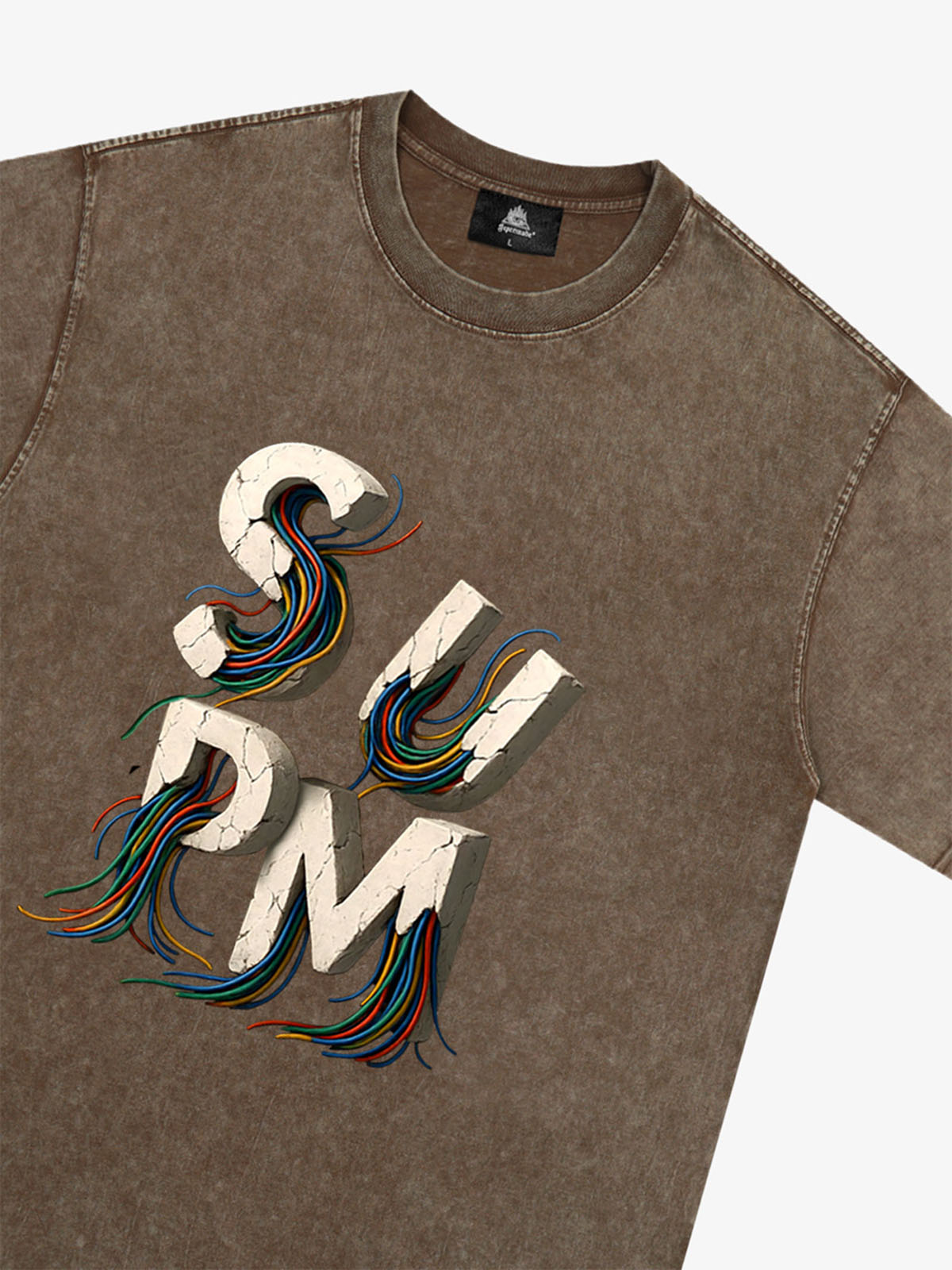 supm cable graphic T-shirt 