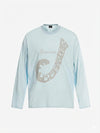 Abstract Leopard Tail Graphic Long Sleeve T-Shirt