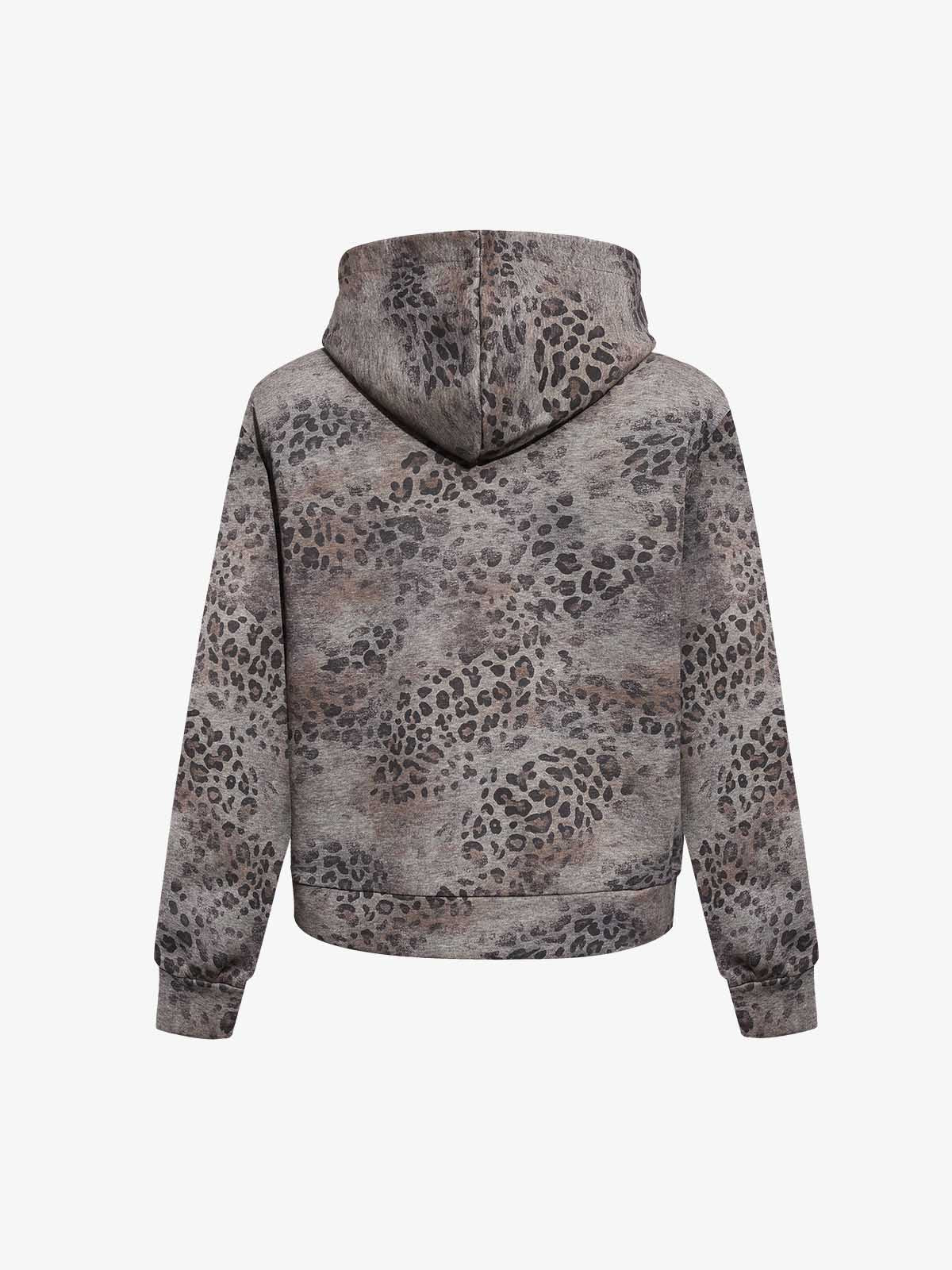 Leopard Script Graphic Sweatshirt