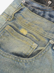 3D Illusion Layered Baggy Jeans 