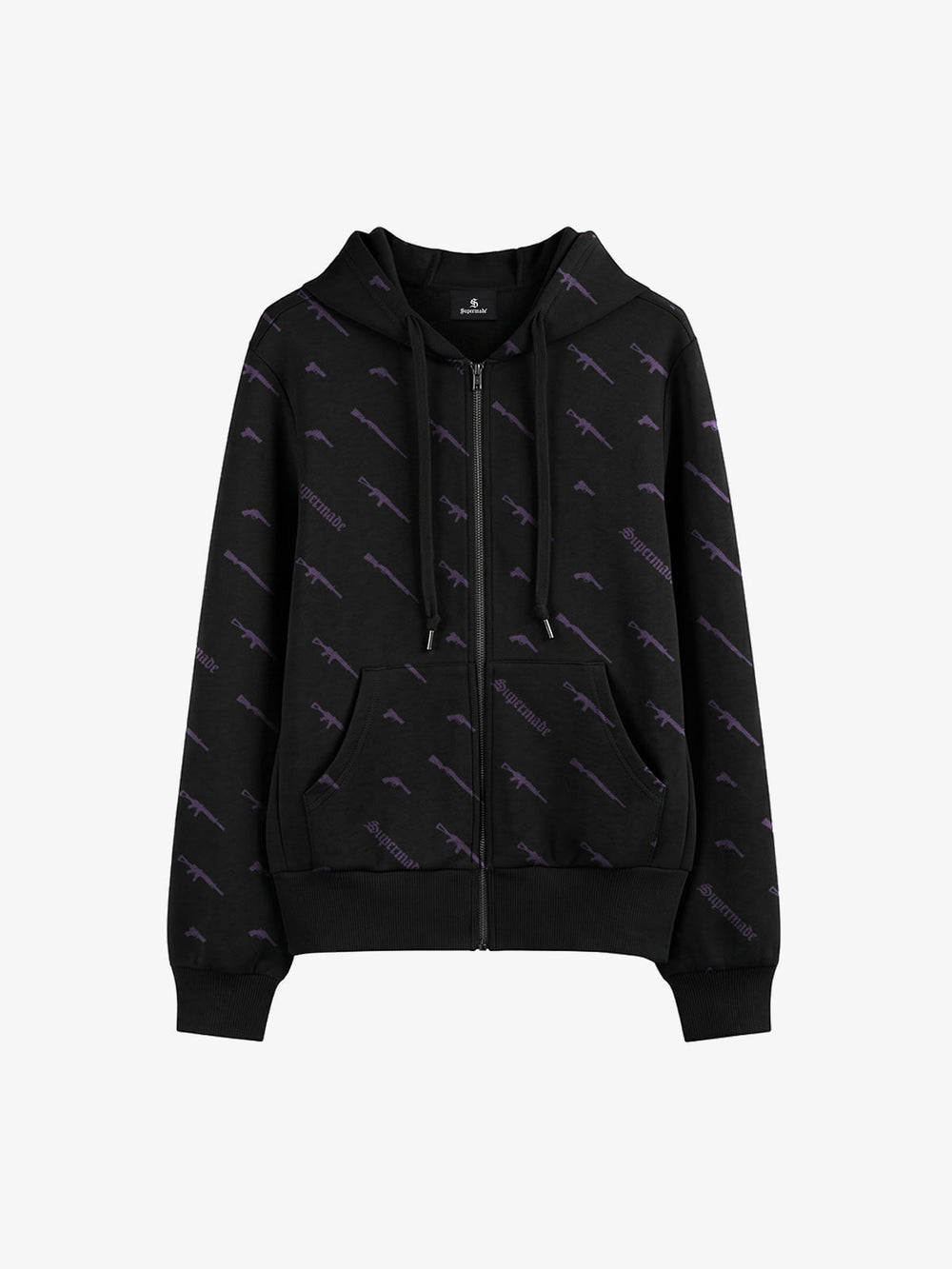Full Print Tactical Gun Zip Up Hoodie